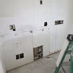 Drywall holes from electrician