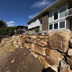 Boulder Retaining Wall