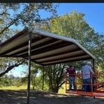 Large metal carport