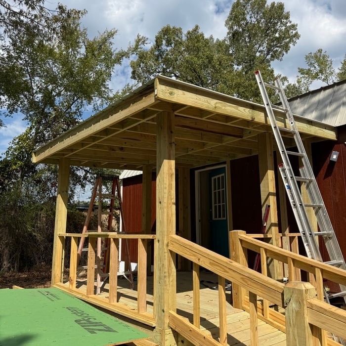 East Texas deck install