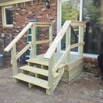 Small walkout porch
