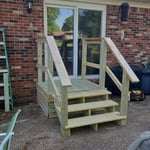 Small walkout porch