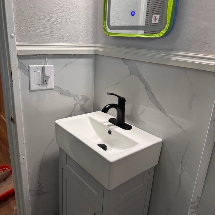 Dry space only bathroom