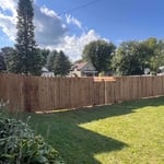 Cedar tone wood fence