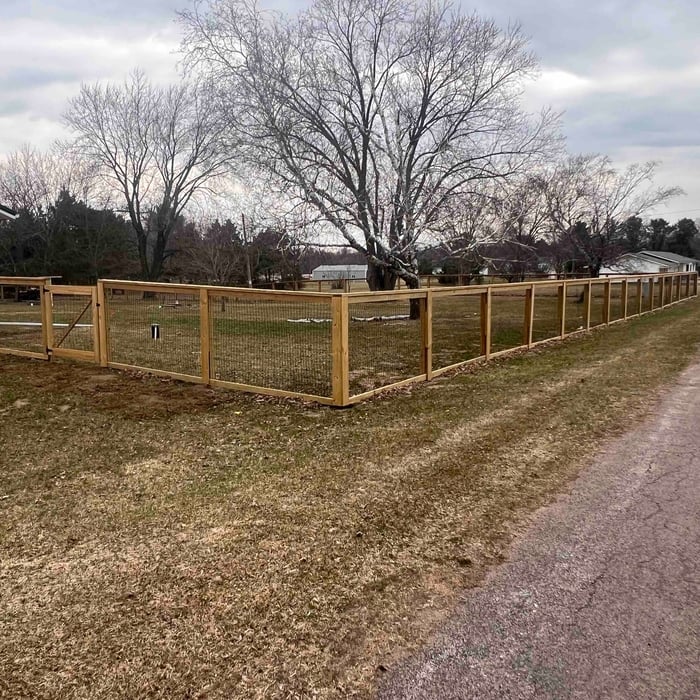 Wood fencing