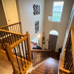 Stair thread w/ spindles