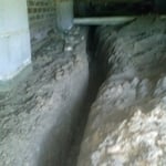 Water in the crawl space