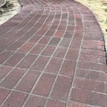 Curved Brick Walkway