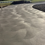 Concrete driveway