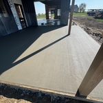 Concrete patio