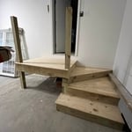 Garage step and platform