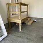 Garage step and platform