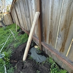 Leaning fence repair