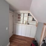 Prior to sanding and painting.