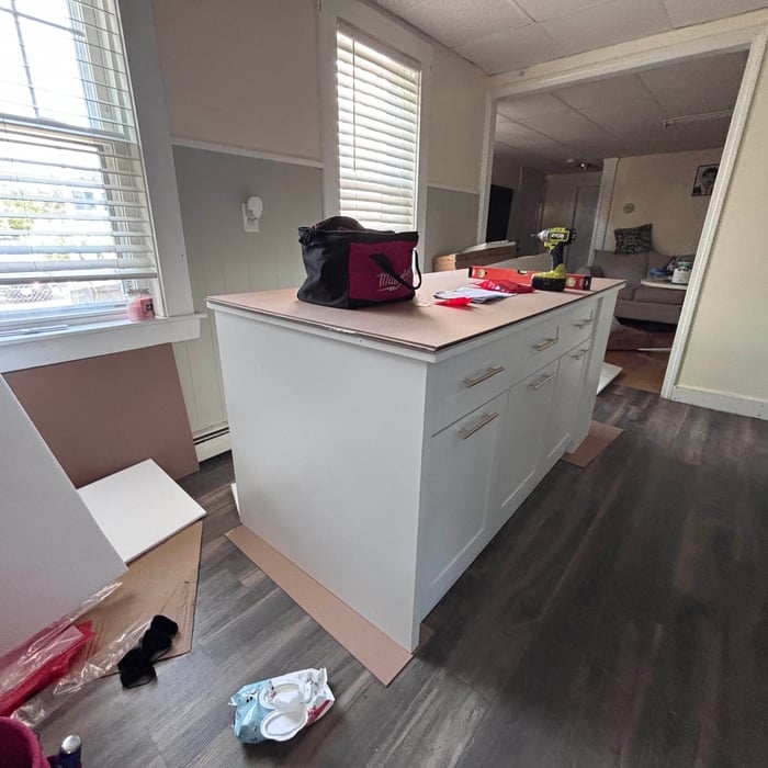 Kitchen Island Assembly