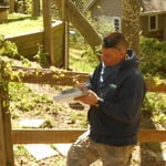 Ross doing estimate for storm damage!