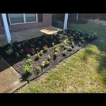 Front yard flower beds