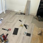 Flooring, trim and paint
