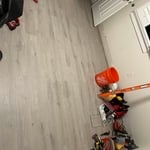 Flooring, trim and paint