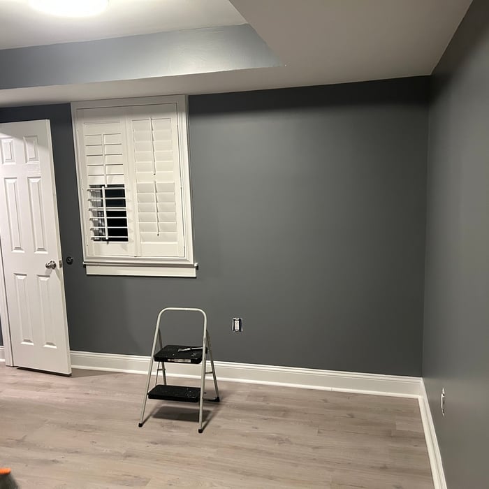 Flooring, trim and paint