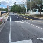 Road patch and striping