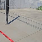 Backyard driveway