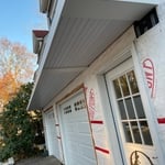 Garage awning roof