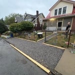 Concrete sidewalk