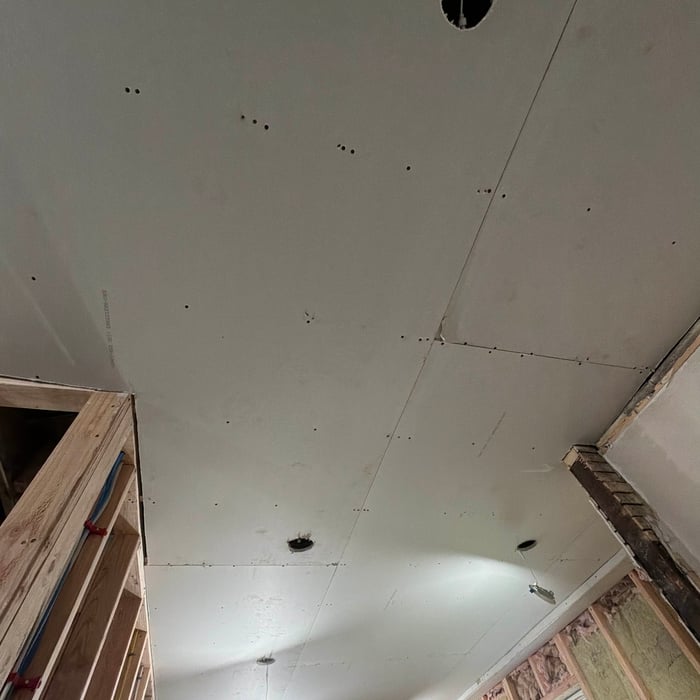 Inside sheetrock