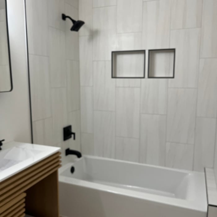 New Bathtub & tile