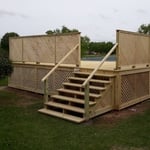 Wooden deck