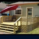 Wooden deck