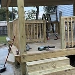 Wooden deck