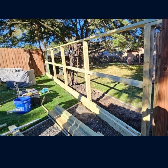 Wooden fence