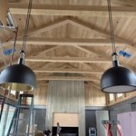 Oak Tongue and groove and solid oak Beam work