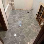 Bathroom floor renovation