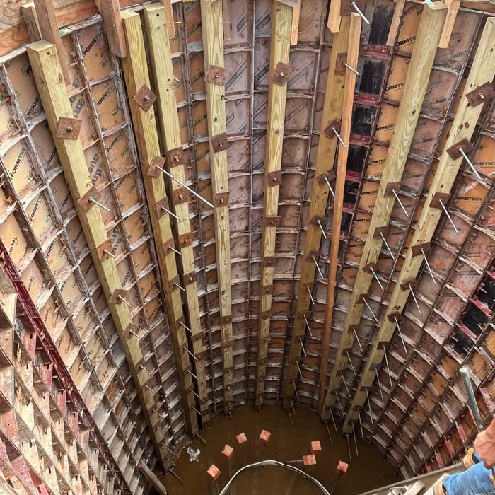 The inside of the Grit Vortex