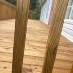 8x24 Stained Wooden Deck