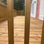 8x24 Stained Wooden Deck