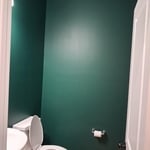 Painted bathroom