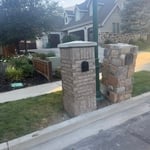 New masonry mailboxes
