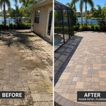 Paver stone patio