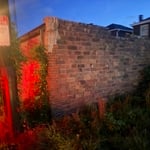 partial garage demo