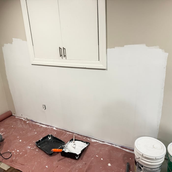 Wall patch and paint