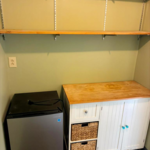 Cabinet and Fridge