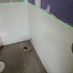 Bathroom drywall remodel