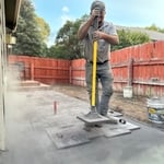 Stamped patio