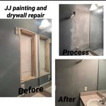 Bathroom drywall