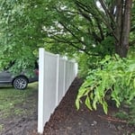 Vinyl privacy fence