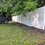 Vinyl privacy fence